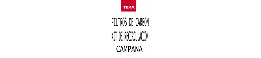 04 FILTROS DE CARBON KIT DE RECIRCULACION CAMPANAS DECORATIVAS